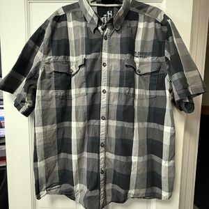 Genuine Harley Davidson Men's short sleeve embroidered shirt XXL